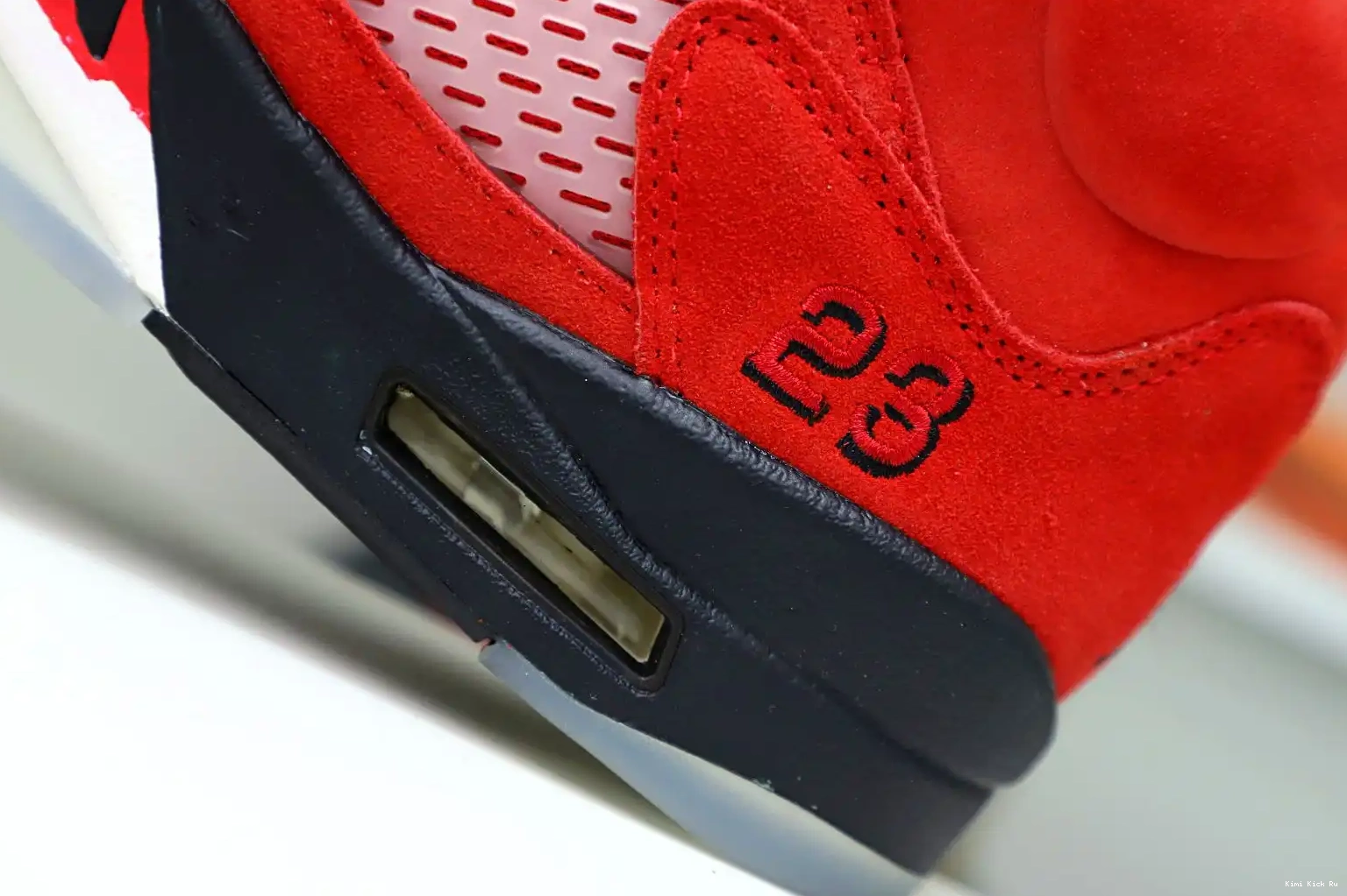 SUEDE RAGING Kimikick RETRO BULL AIR 5 JORDAN RED 0819